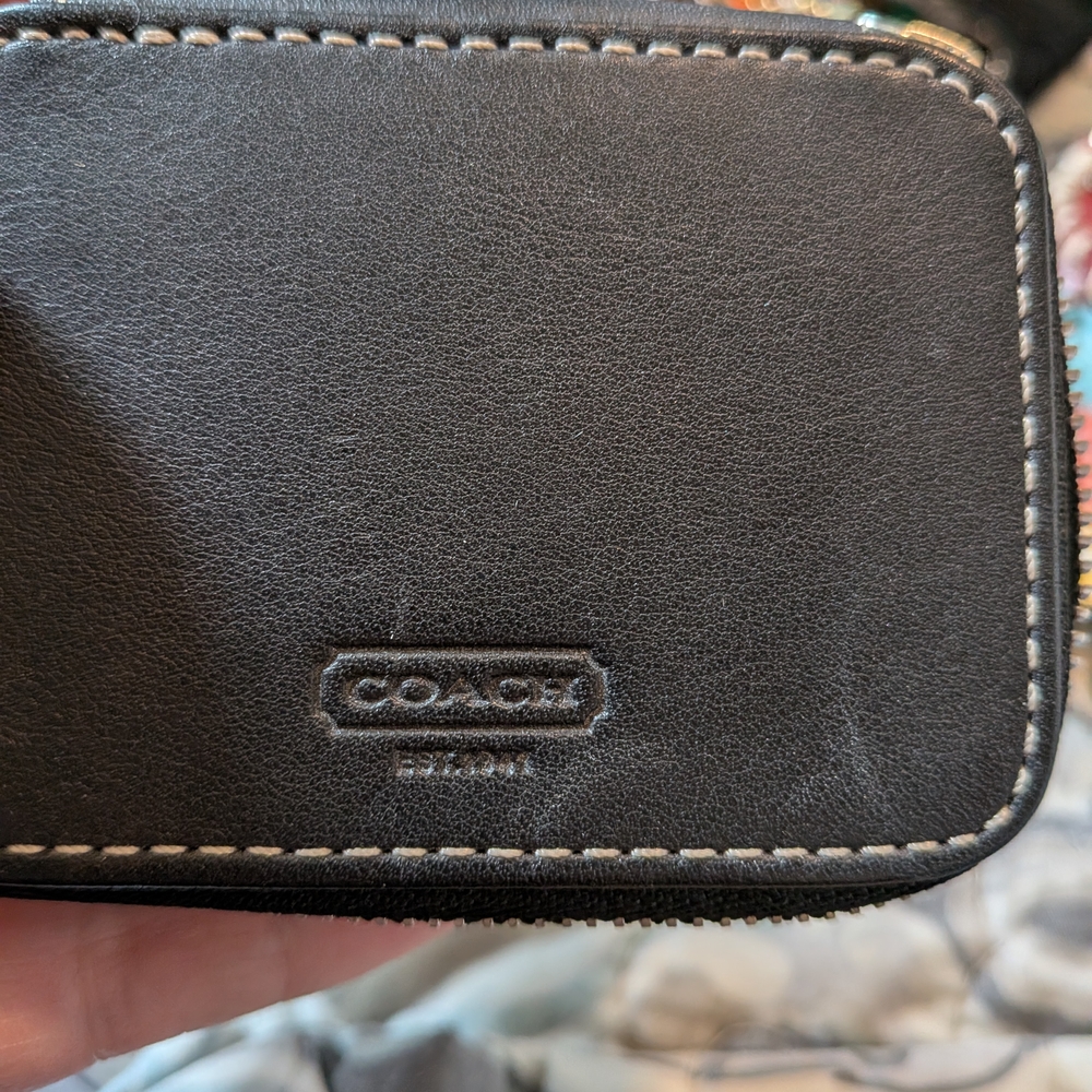 Coach Black 2x3 Zipper Storage - Picture 3 of 6